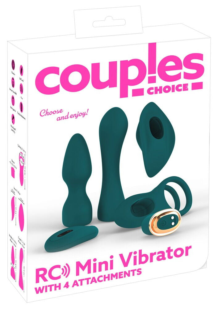 Kit per 4 vibratori RC Mini Vibrator with 4 Attachments