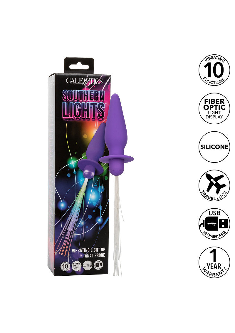 CalExotics Southern Lights Vibrating Light Up Anal Probe