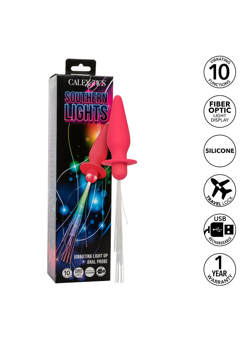 CalExotics Southern Lights Vibrating Light Up Anal Probe