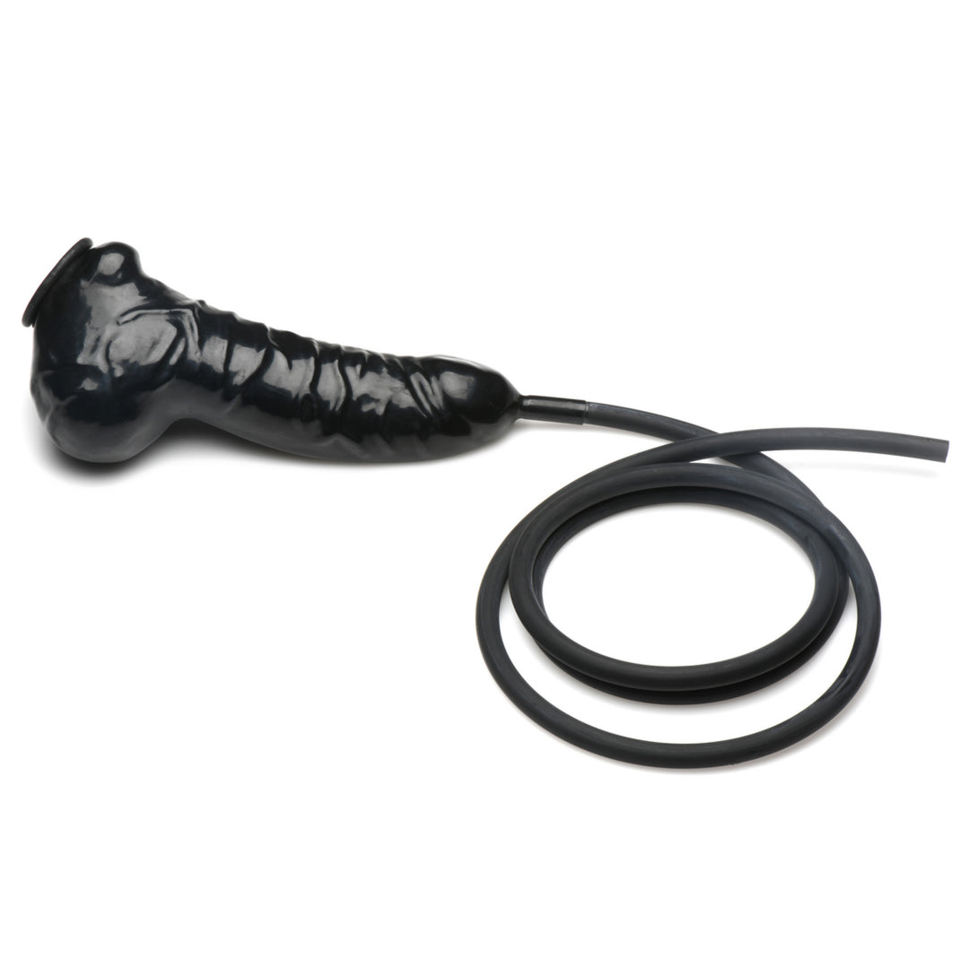 Guzzler - Realistic Penis Sheath with Tube - Black