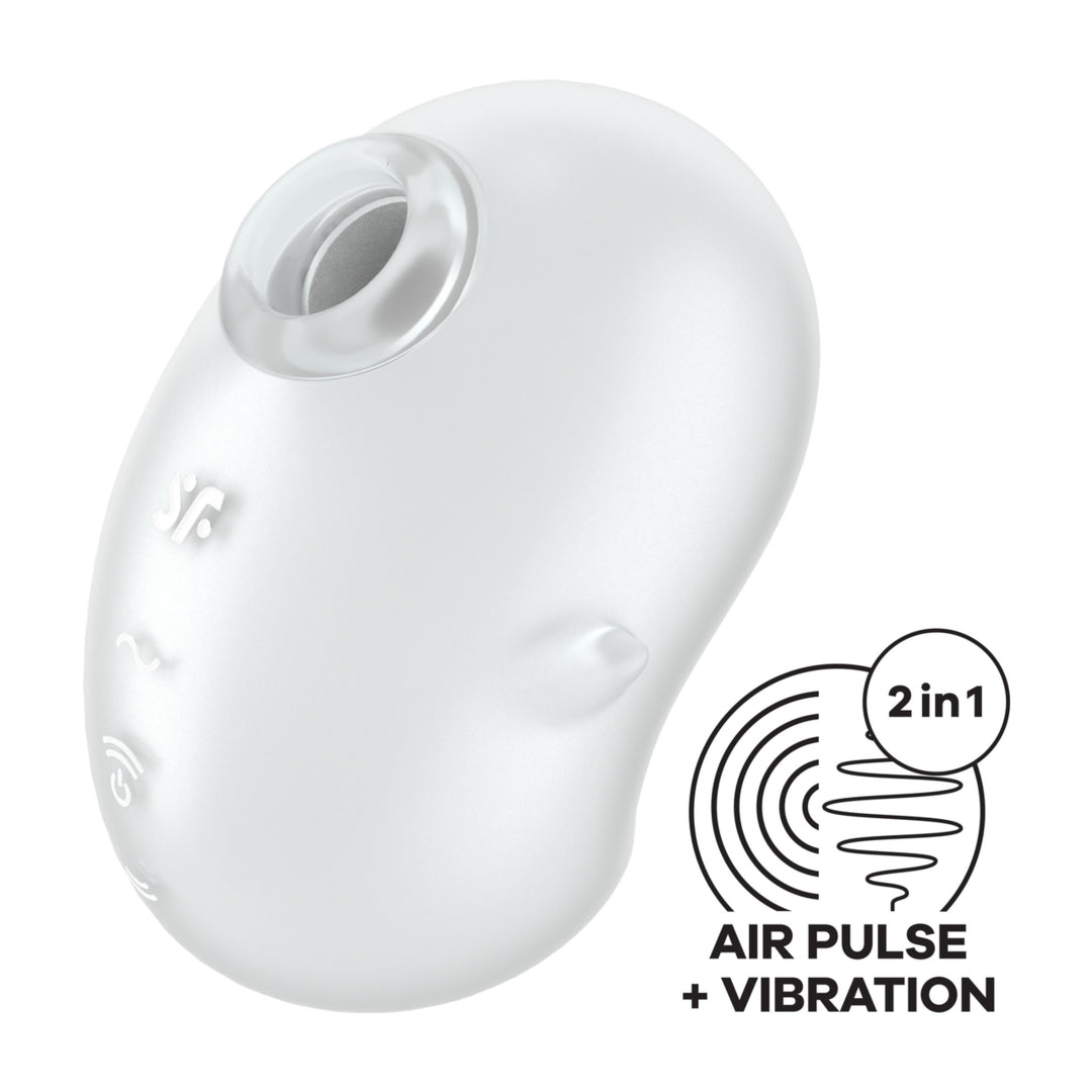 Cutie Ghost - Air Pulse Vibrator - White