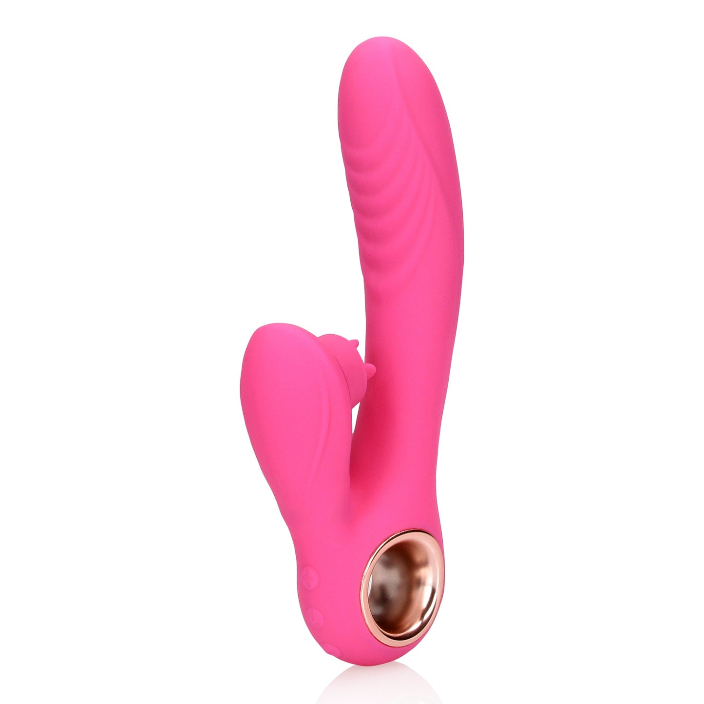 Tongue flickering vibratore scaldante esuberante rosa