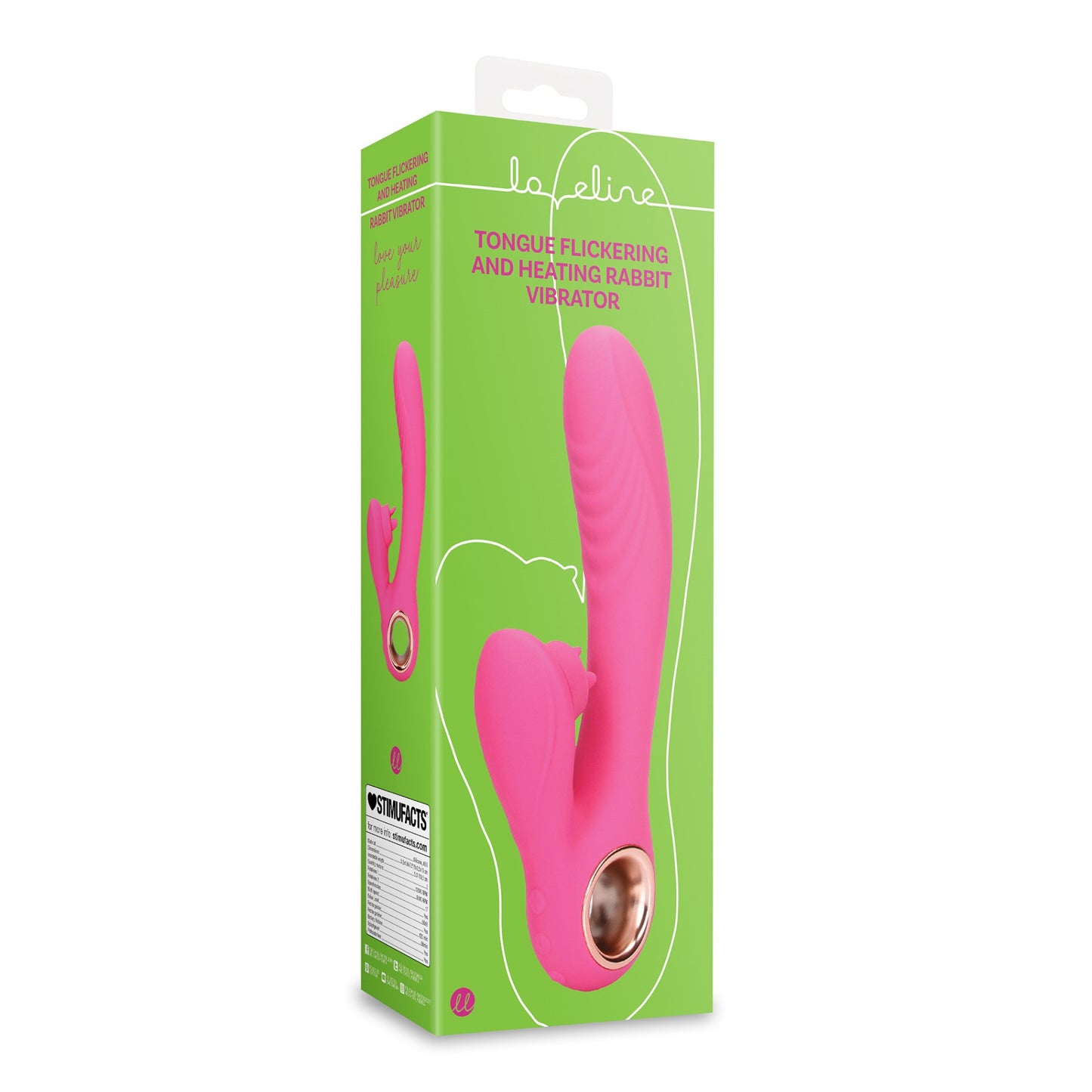 Tongue flickering vibratore scaldante esuberante rosa