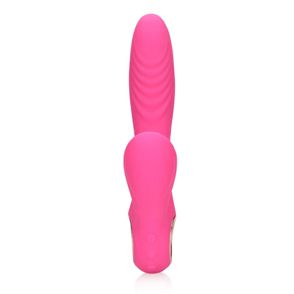 Tongue flickering vibratore scaldante esuberante rosa