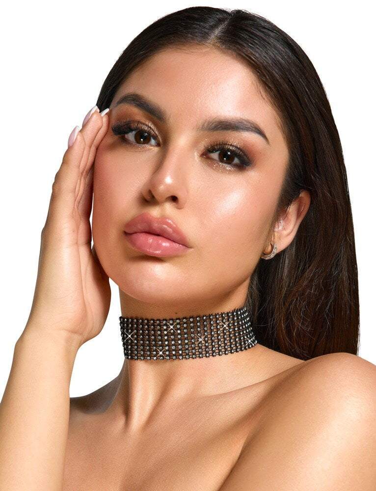 Choker con strass accessorio donna Cottelli