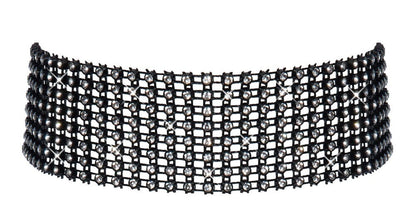 Choker con strass accessorio donna Cottelli