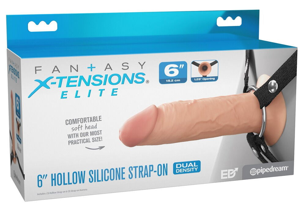 Fallo realistico indossabile pene strap-on 6 Fantasy x-tensions Elite