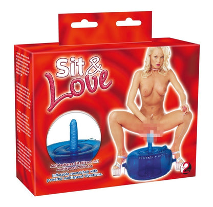 Cuscino dell'amore con vibratore macchina per sesso Vibrating Chair Blu