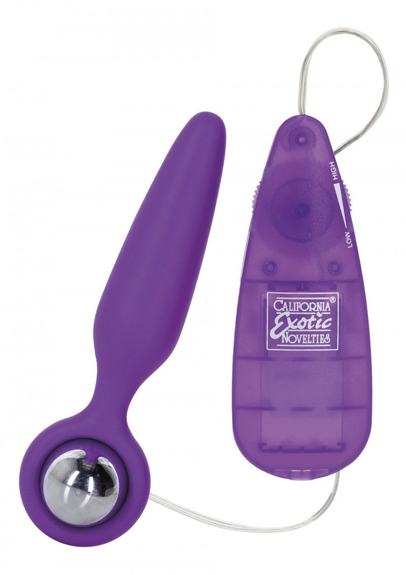 Vibratore Plug anale fallo con vibrazione butt Booty Call Booty Glider Viola