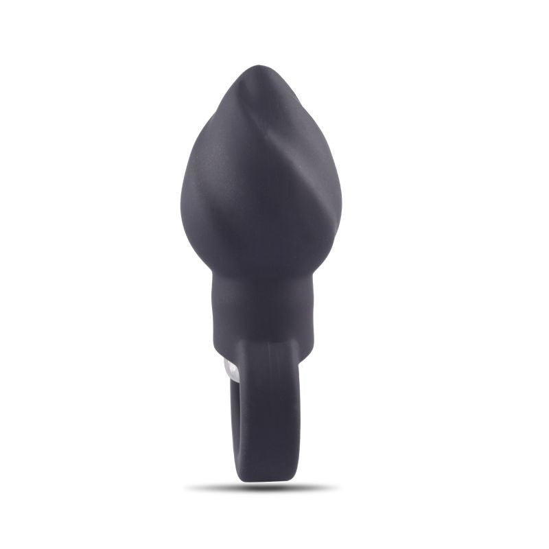 Plug anale vibrante falli dildo vibrante in silicone the butt black nero helix