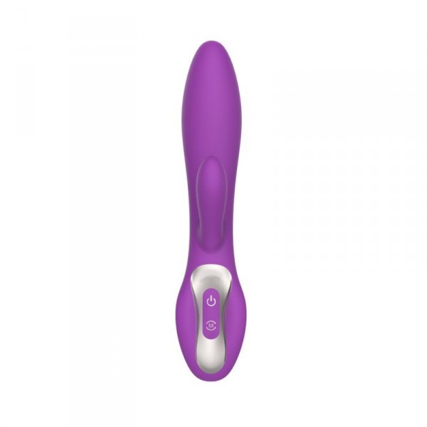 Vibratore rabbit doppio dildo fallo vibrante vaginale doppio per stimolazione clitoride