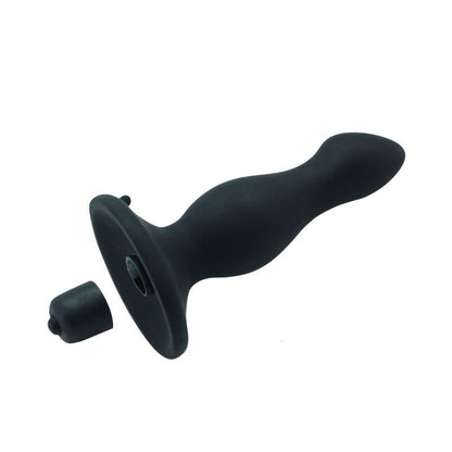 Vibratore anale plug dildo fallo vibrante anal butt nero black sex toys