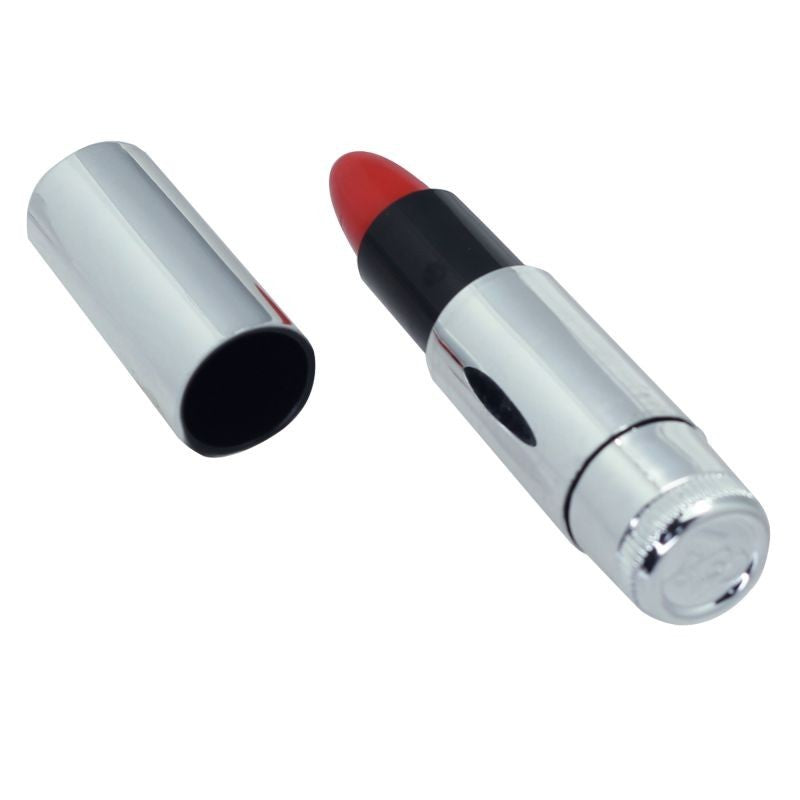 Stimolatore vaginalle rossetto vibratore clitoride mini fallo dildo vibrante silver