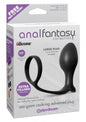 Fallo dildo plug anale con anello fallico indossabile nero anal butt