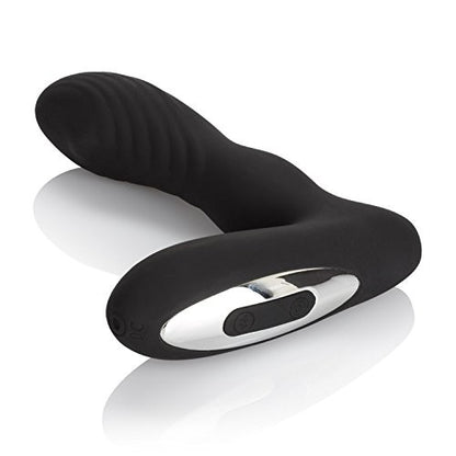 Vibratore anale rotante dildo anal plug ricaricabile nero in silicone