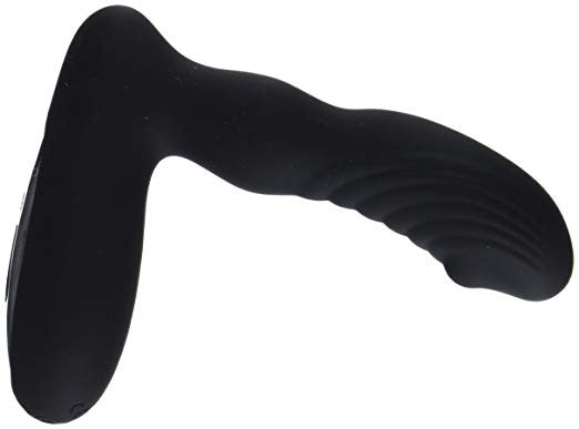 Vibratore anale rotante dildo anal plug ricaricabile nero in silicone