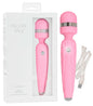 Stimolatore vaginale ricaricabile wand vibratore vaginale per clitoride in silicone rosa