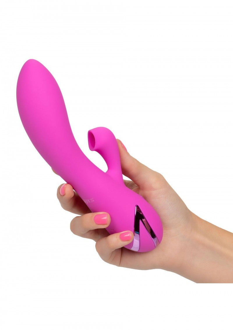 Vibratore rabbit vaginale doppio stimolatore succhia vagina clitoride realistico