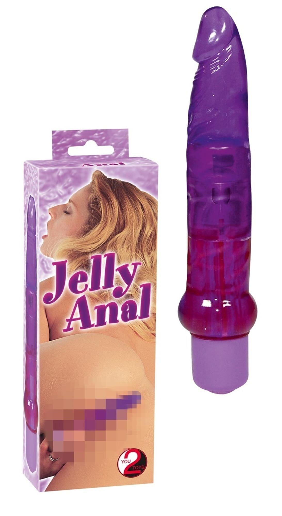 anal jelly dildo slim purple