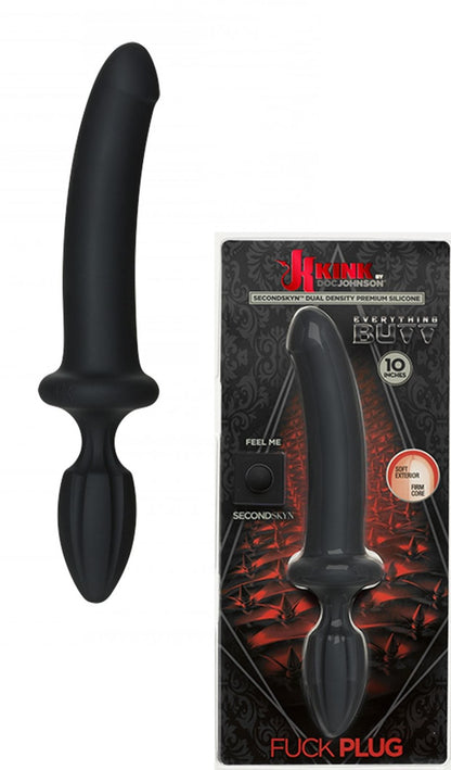 fallo doppio realistico e plug vaginale anale in silicone dildo butt nero fuck 10