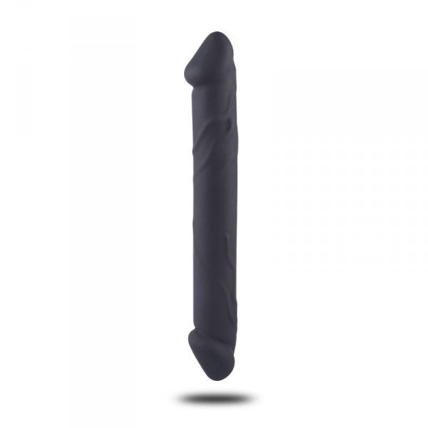 fallo doppio in silicone dildo realistico vaginale anale in silicone nero the cock db sex toys