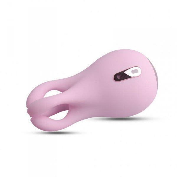 Stimolatore vaginale in silicone rosa per donna vibratore clitoride ricaricabile