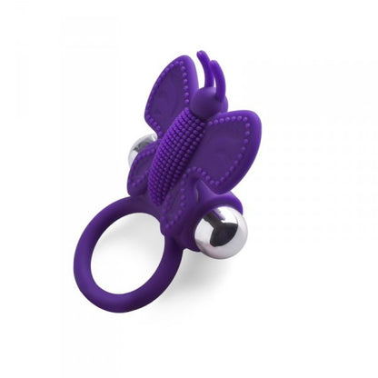 Anello fallico stimolatore clitoride vibrante mini indossabile in silicone