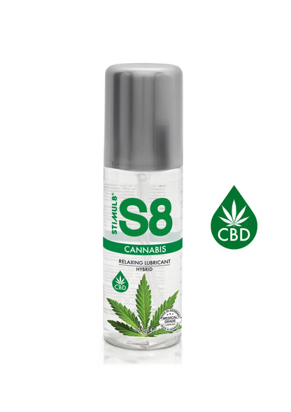 Lubrificante intimo gel vaginale anale cbd mariuana S8 Hybrid Cannabis Lube 125ml