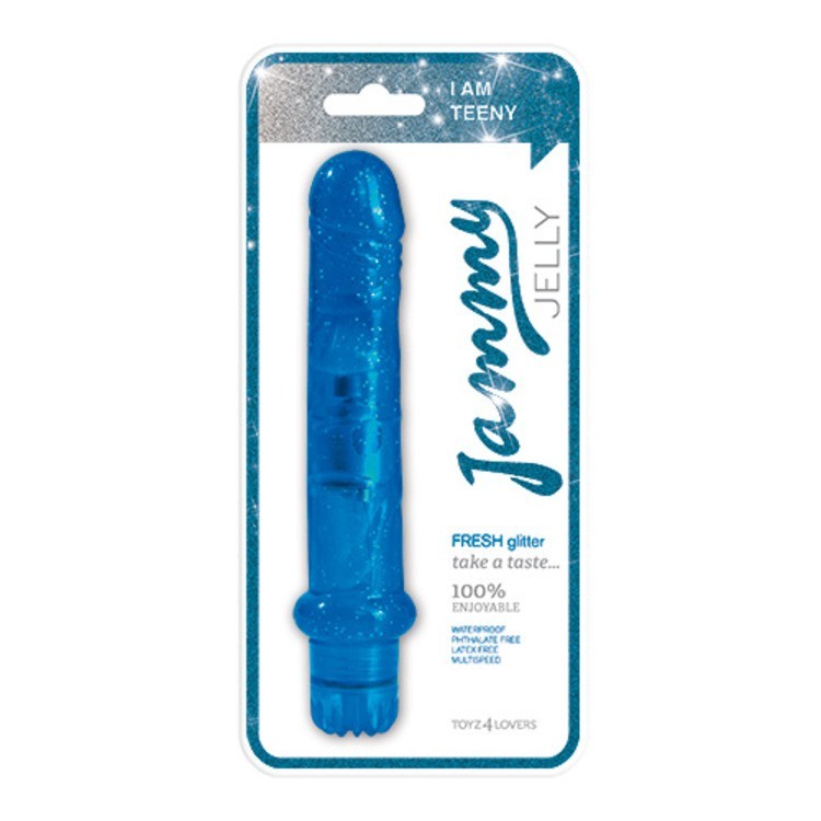 Vibratore Jammy Jelly Fresh Glitter Blue vibro