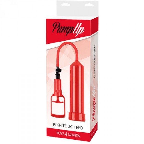 Pompa per allungare il pene sviluppatore pump up push touch Rosso