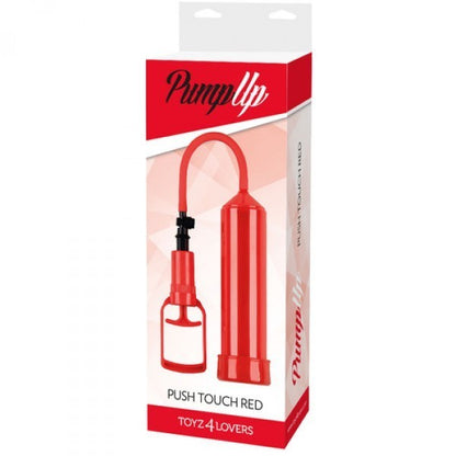 Pompa per allungare il pene sviluppatore pump up push touch Rosso