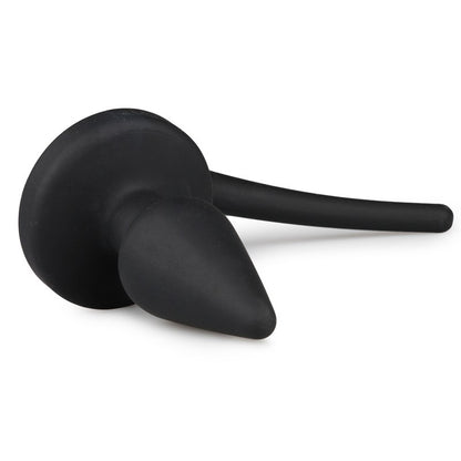 Fallo anale plug in silicone nero con coda dildo realistico ass butt black