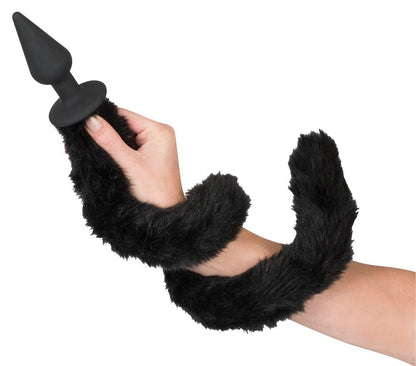 Plug Anale dildo con coda fallo bad kitty tail