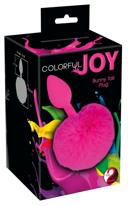 Colorful Joy Bunny Tail Plug You2Toys