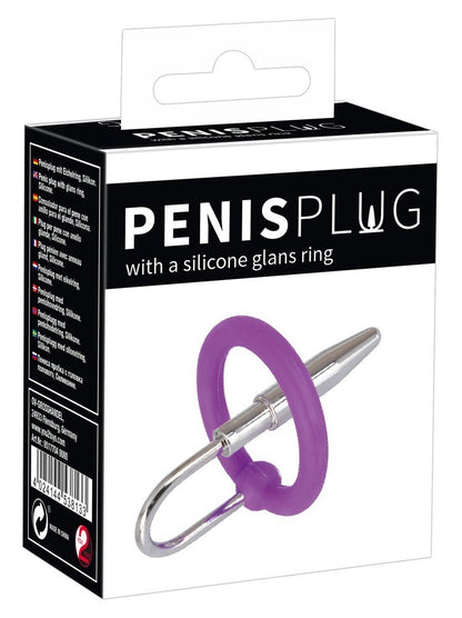 Anello fallico con plug sperm stopper uretrale