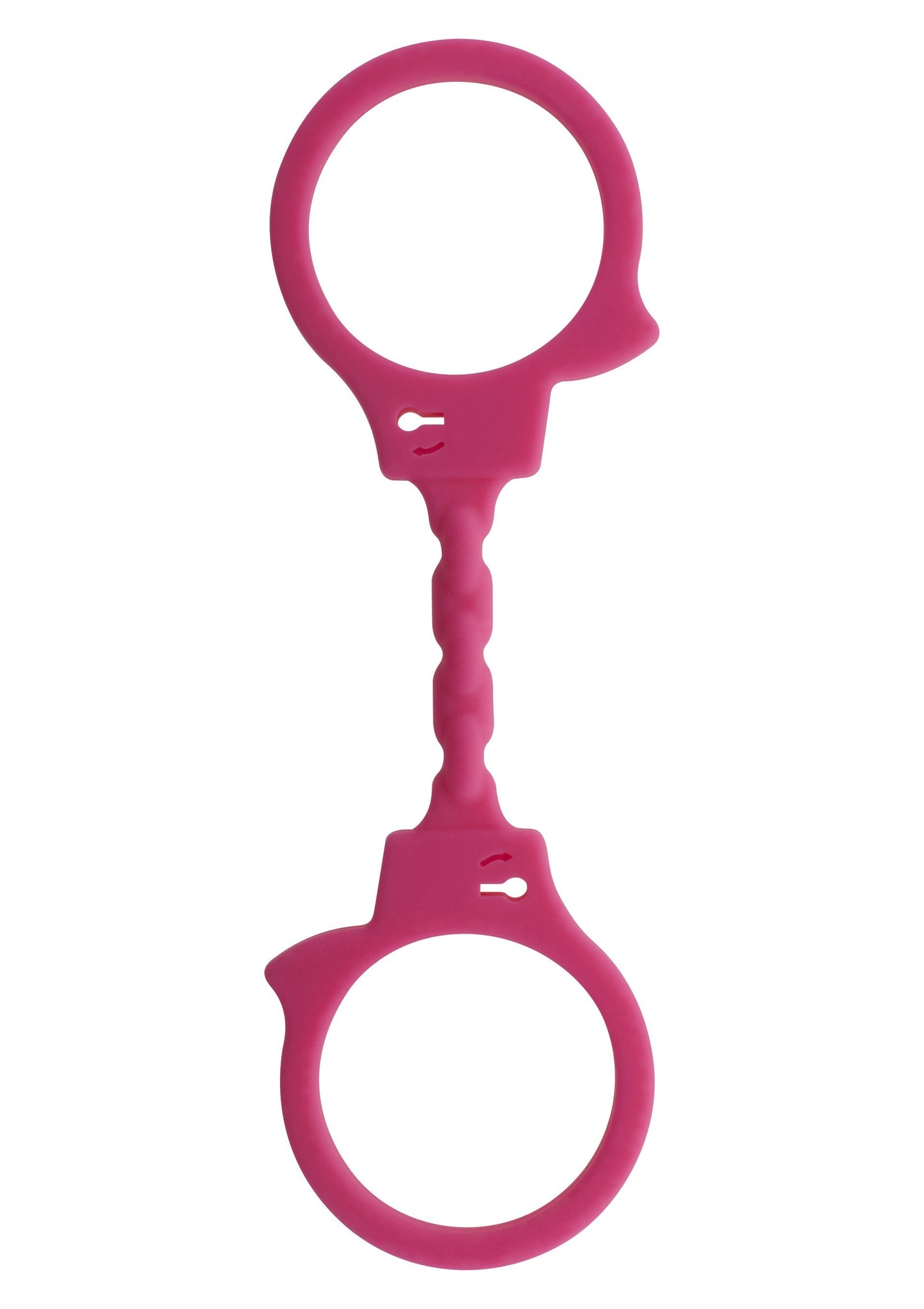 Manette sexy in silicone Stretchy Fun Cuffs pink