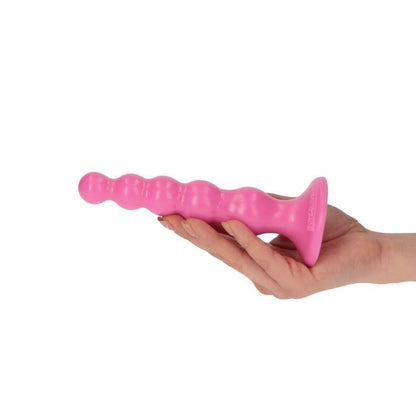 dildo a sfere plug anale rosa dilatatore stimolatore ano con ventosa anal pink