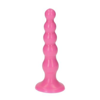 dildo a sfere plug anale rosa dilatatore stimolatore ano con ventosa anal pink