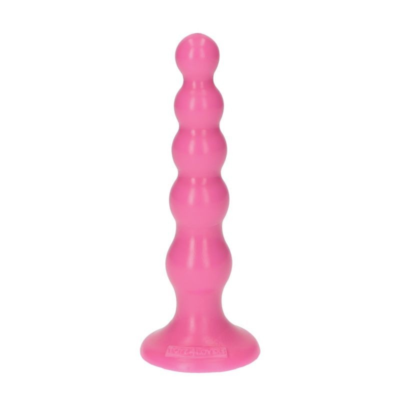 dildo a sfere plug anale rosa dilatatore stimolatore ano con ventosa anal pink