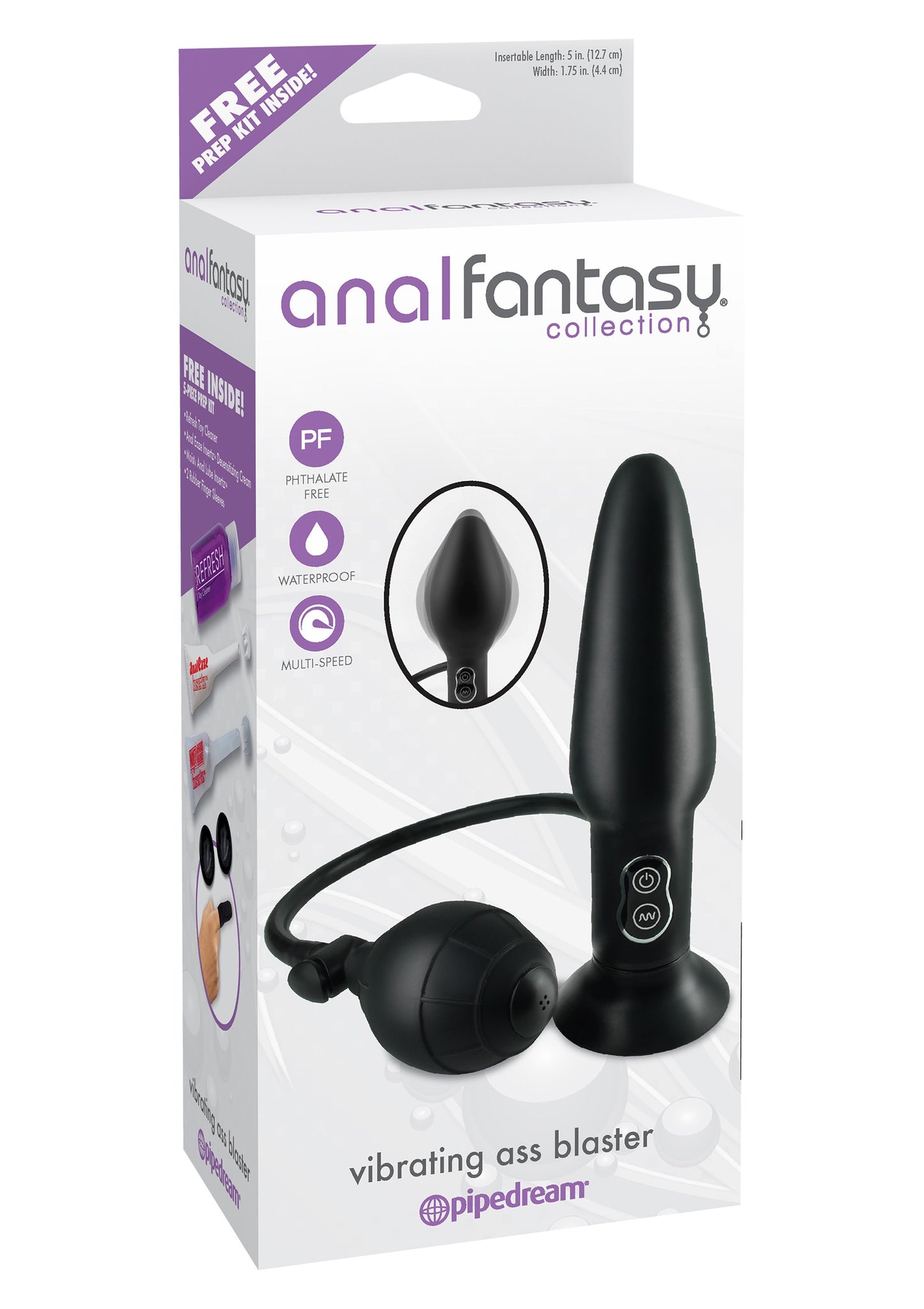 VIBRATORE ANALE VIBRATING ASS BLASTER ANAL FANTASY COLLECTION