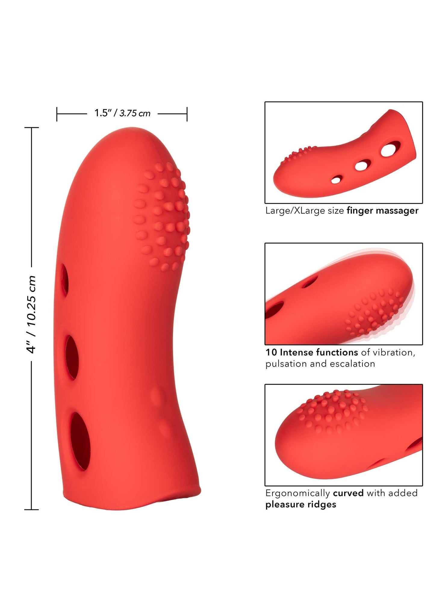 Silicone Marvelous Arouser red