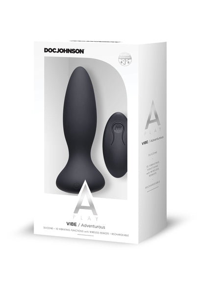 Vibe adventurous Plug nero in silicone 10 funzioni