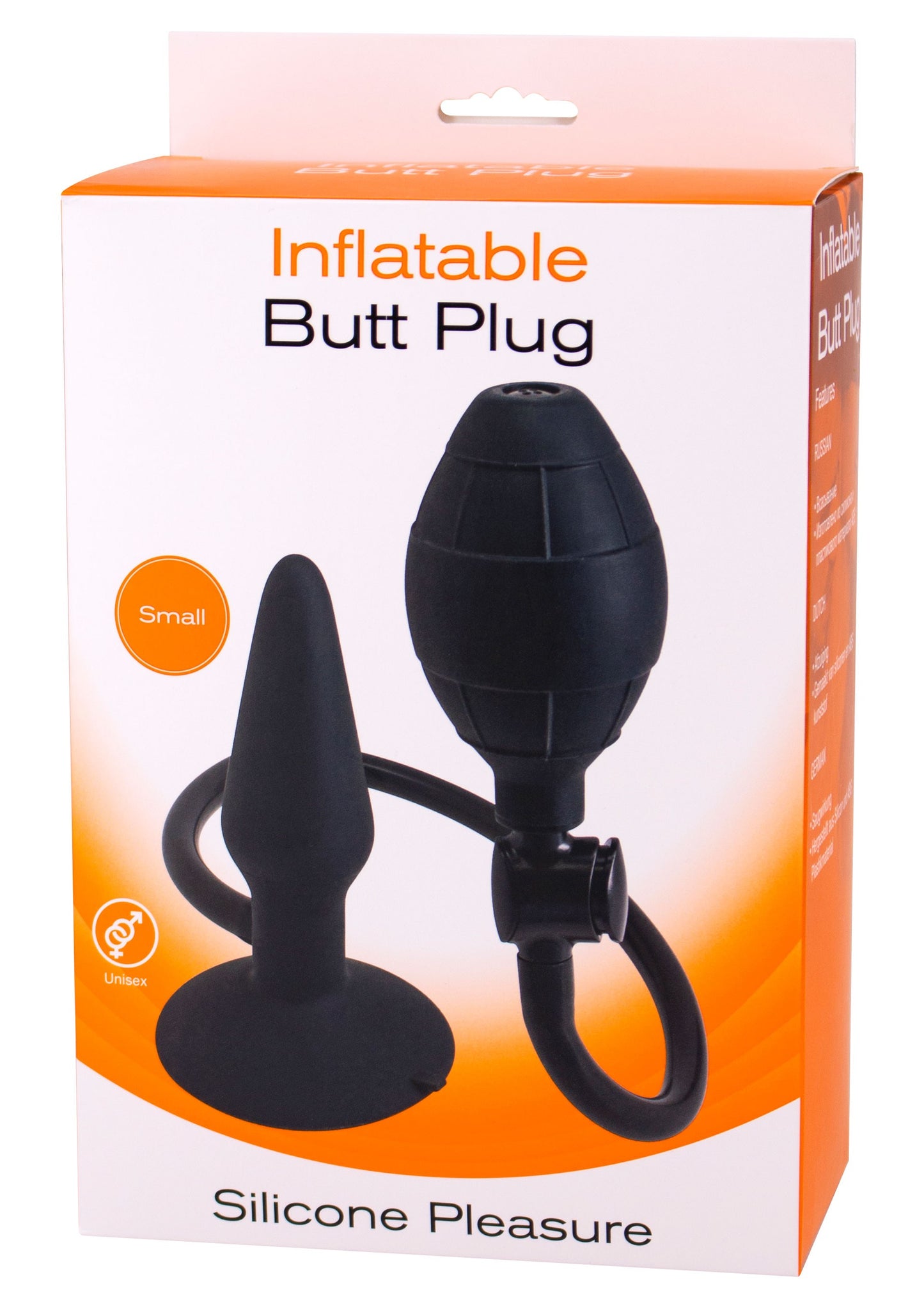 Plug anale gonfiabile nero  Inflatable Butt Plug S