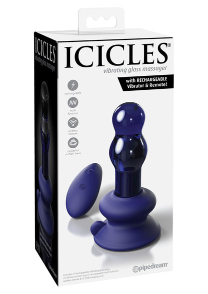 vibratore plug in vetro Icicles No 83