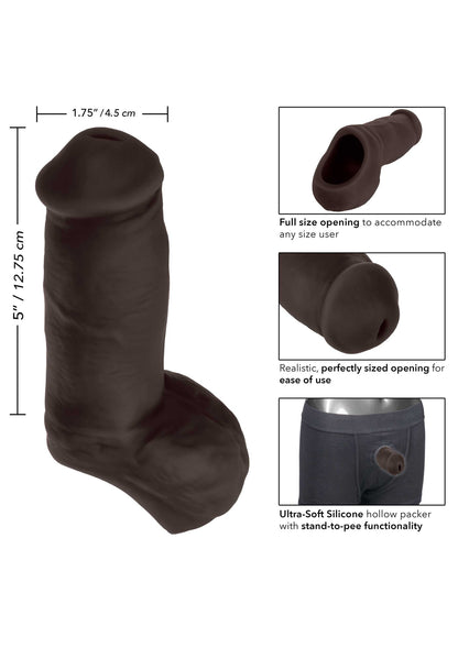 Guaina fallica con testicoli Packer Gear 12.8 cm STP black