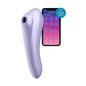 Vibratore vaginale succhia clitoride Dual Pleasure mauve