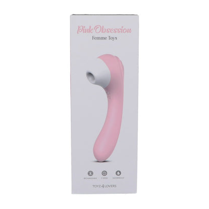 Vibratore vaginale anale con succhia clitoride Clitoral stimulator Pink Obsession