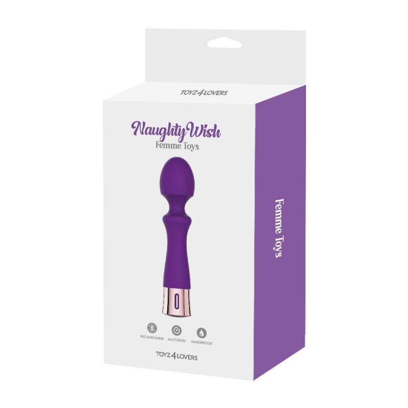 Stimolatore vaginale vibrante mini wand Naughty Wish