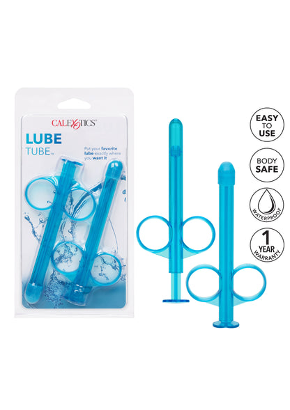 Siringa vaginale anale dispenser per lubrificante blu