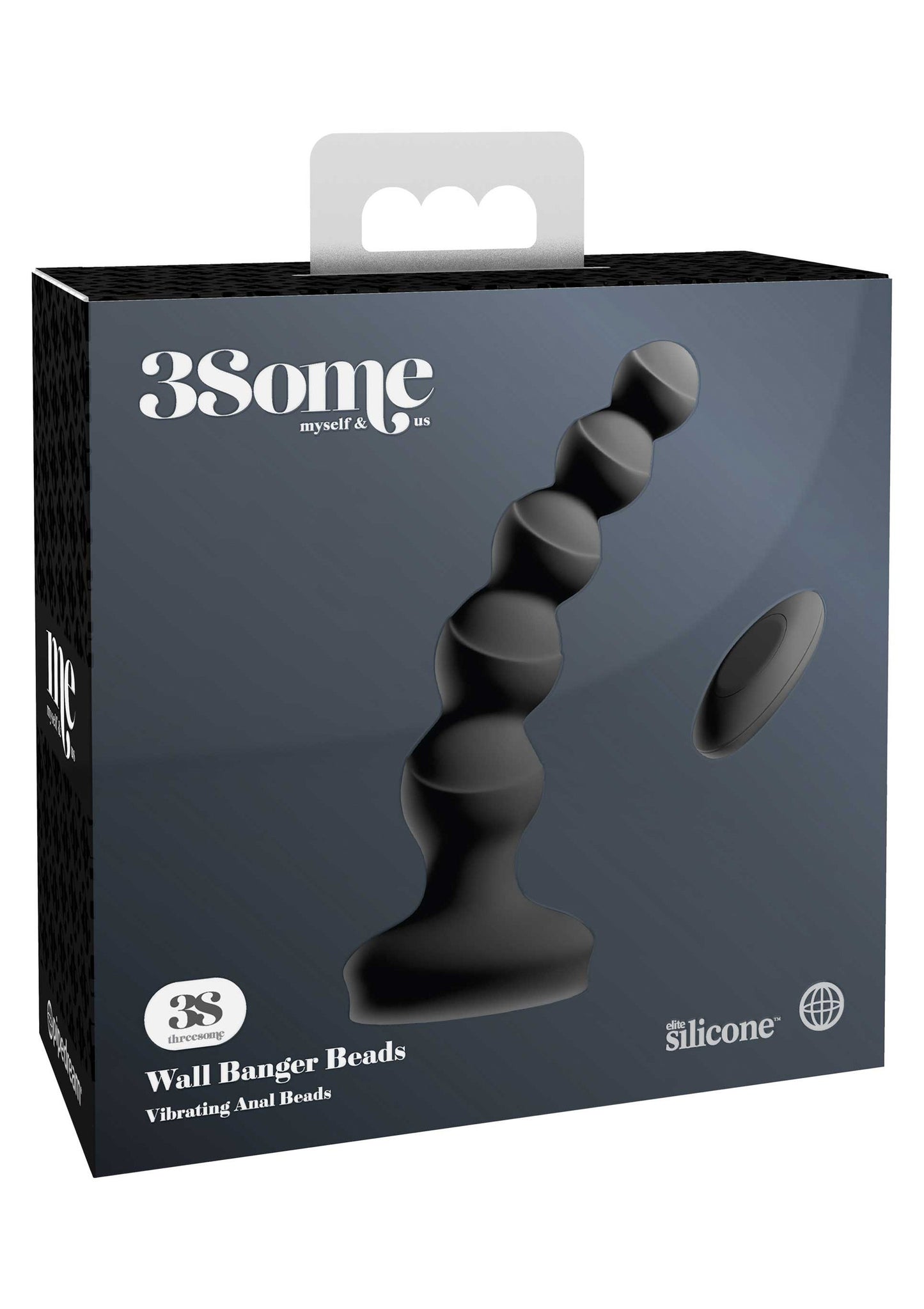 Vibratore anale a sfere in silicone Wall Banger Beads